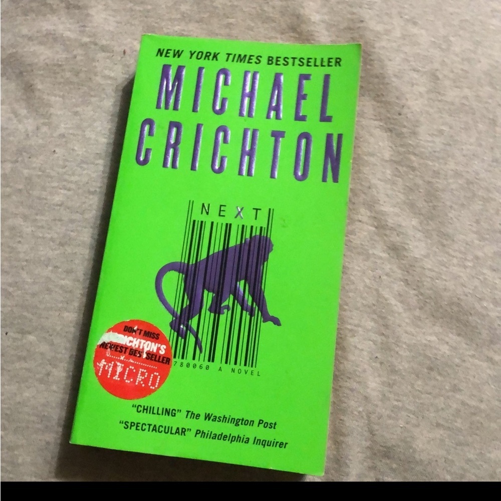 Michael Crichton NEXT novel
